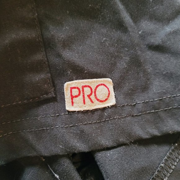 Medium PRO Body Flex Black Spandex Mock Scrub Top - Picture 7 of 8